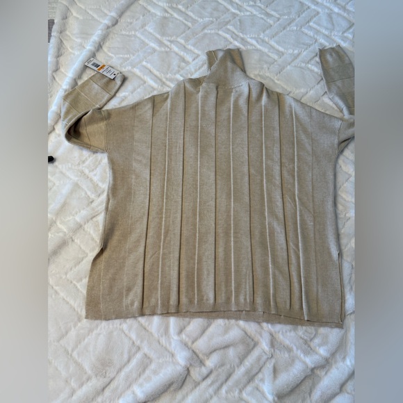 Joseph A Oatmeal Heather Turtleneck Sweater NWT Size Small - Picture 3 of 10